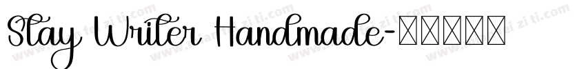 Stay Writer Handmade字体转换